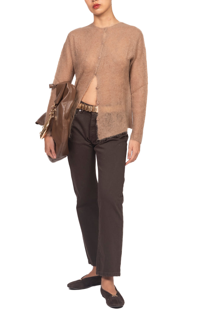 Kontatto - Cardigan treccia misto alpaca Art. 3M1771C