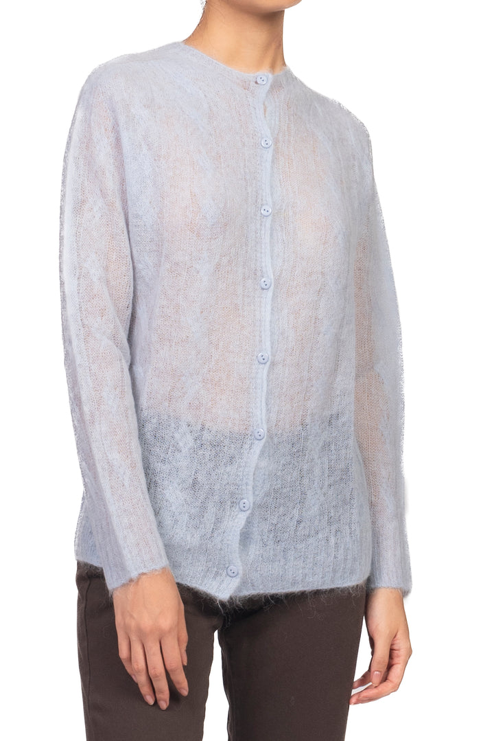 Kontatto - Cardigan treccia misto alpaca Art. 3M1771C