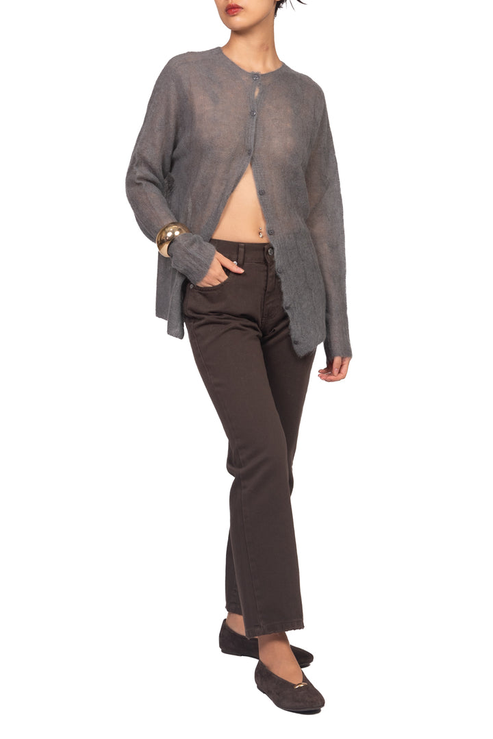 Kontatto - Cardigan treccia misto alpaca Art. 3M1771C