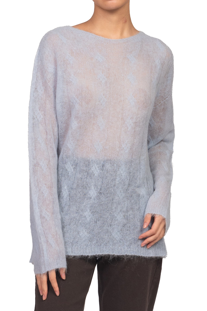 Kontatto - Maglia treccia misto alpaca Art. 3M1768C