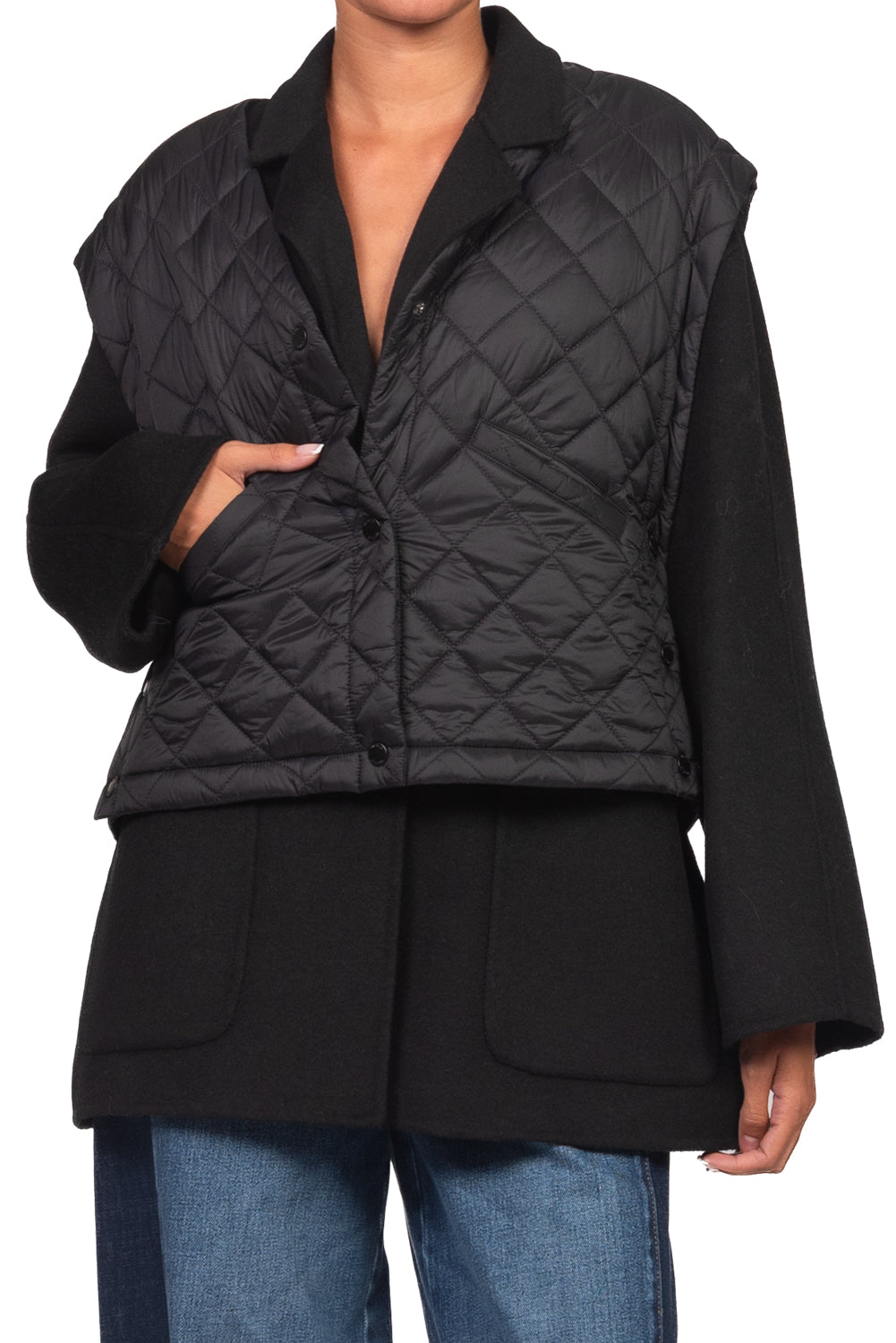 Vicolo - Giacca hand made con gilet piumino Art. TAC0081