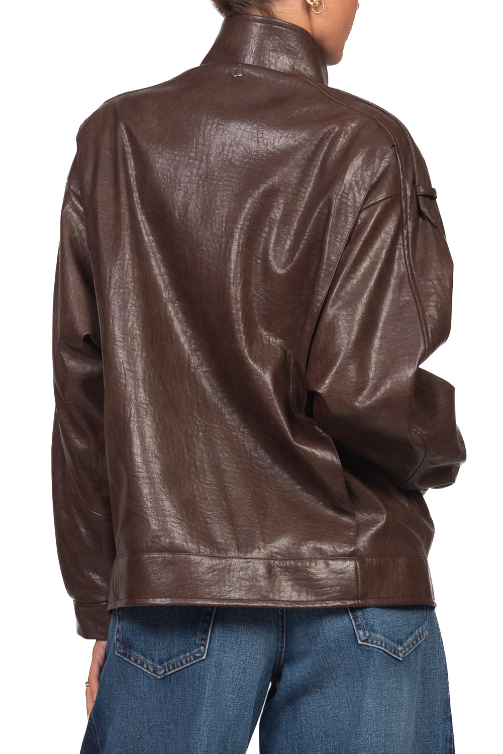 Dixie - Bomber ecopelle con tasche frontali Art. UAB22FI