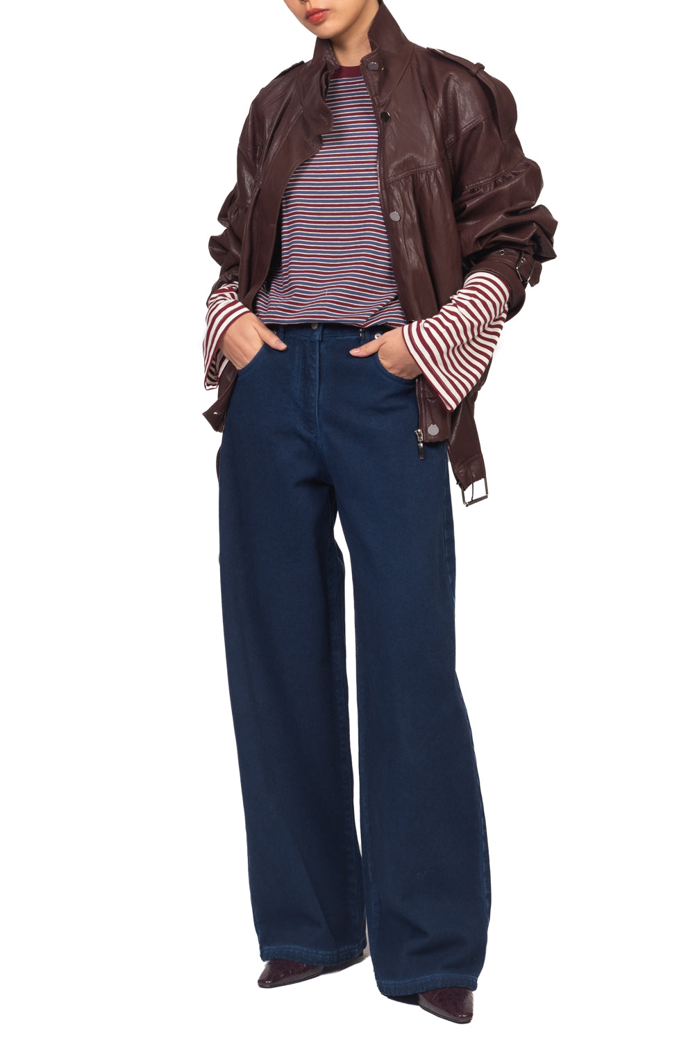 Tensione In - Bomber ecopelle con cinghia Art. 27B6097