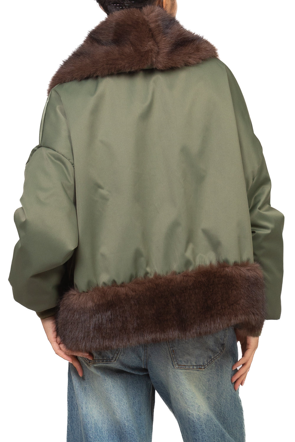 Tensione In - Bomber imbottito con eco pelliccia Art. FW260002