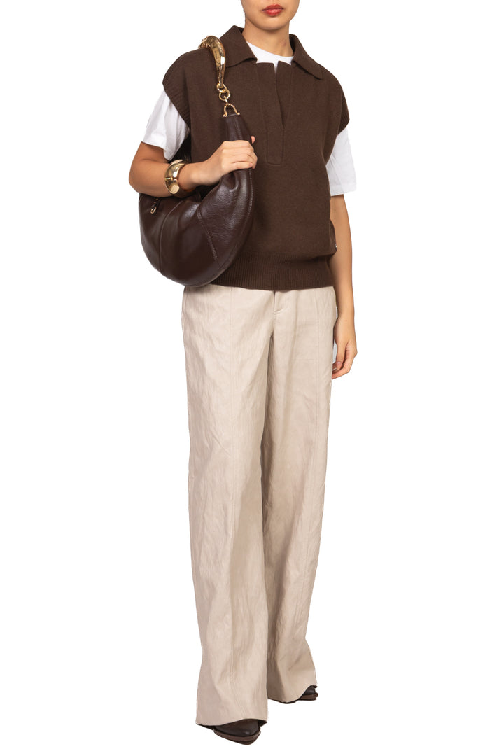 Dixie - Gilet con colletto in lana Art. M833B090X