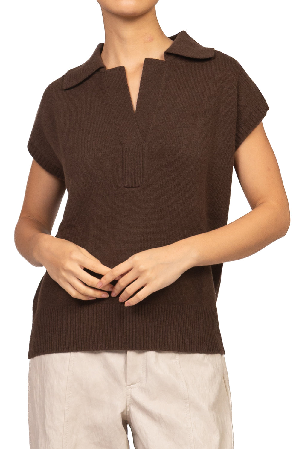 Dixie - Gilet con colletto in lana Art. M833B090X