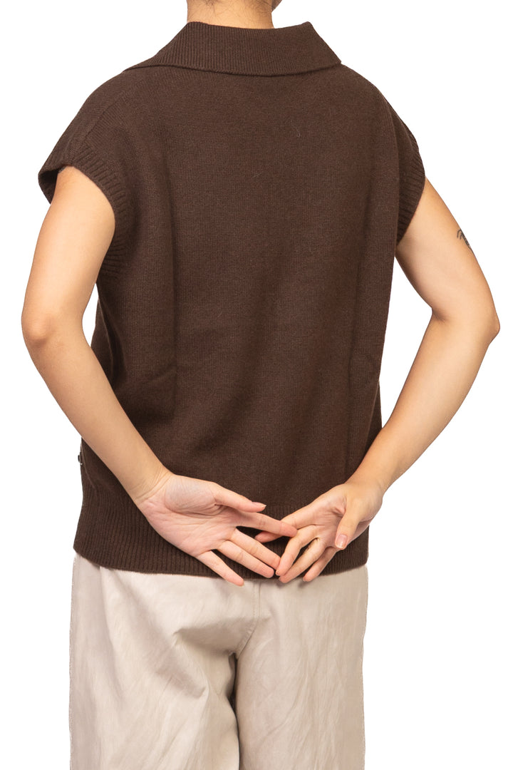 Dixie - Gilet con colletto in lana Art. M833B090X