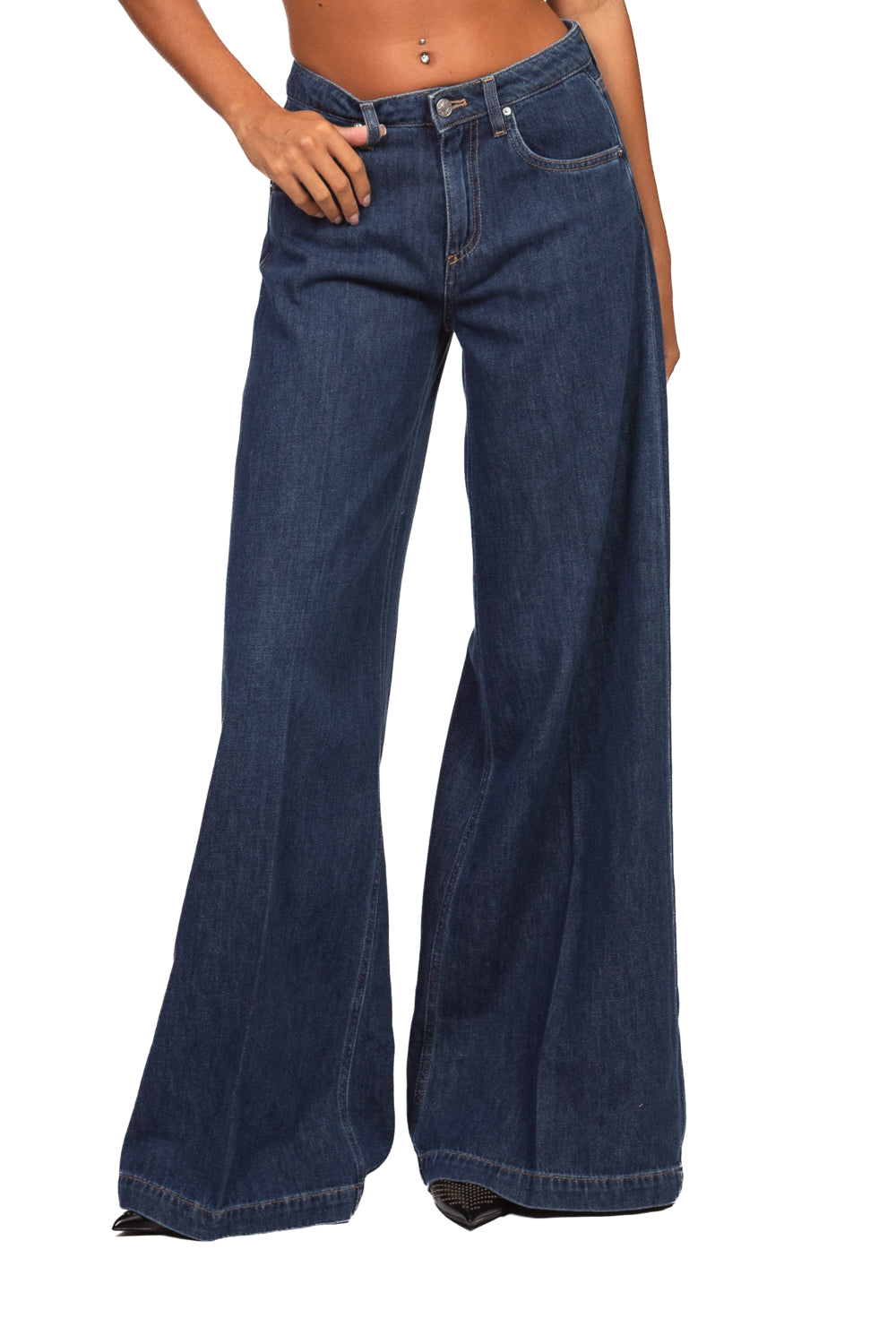 Vicolo - Jeans MADISON palazzo ampio Art. DAC5074