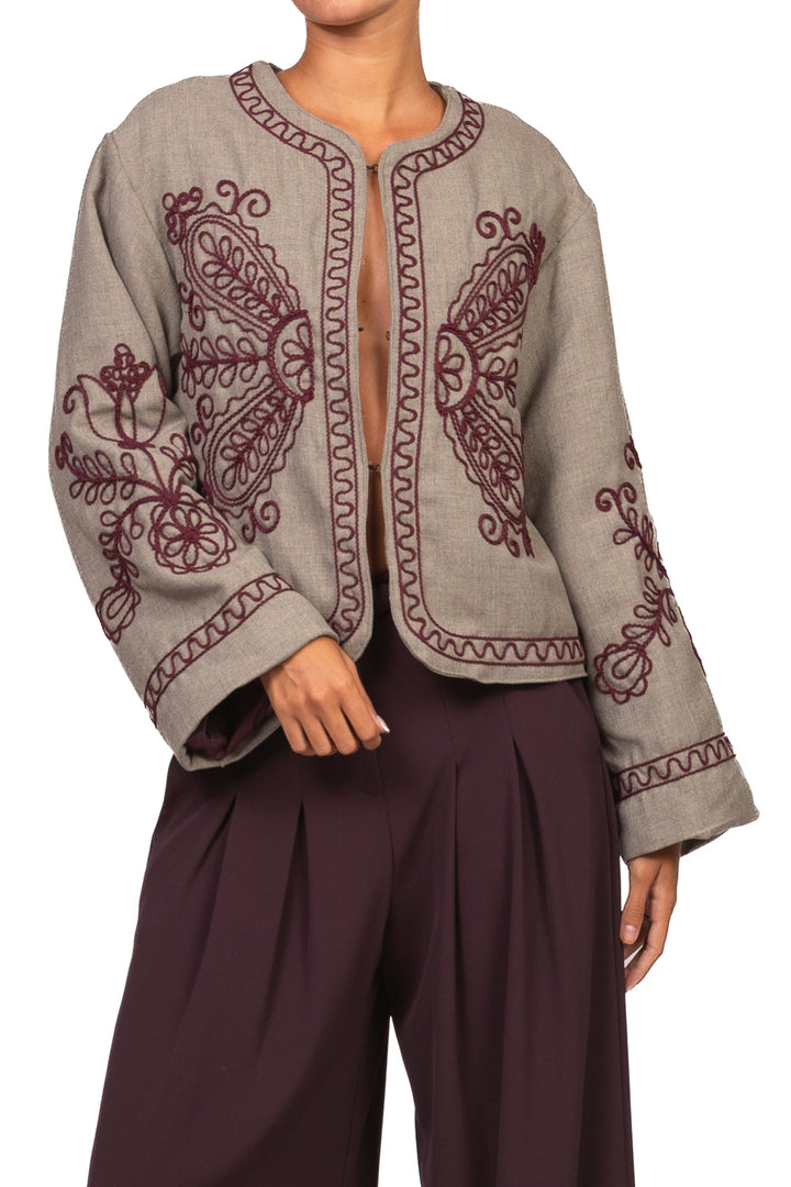 Tensione In - Giacca imbottita ricamata Art. FW260006