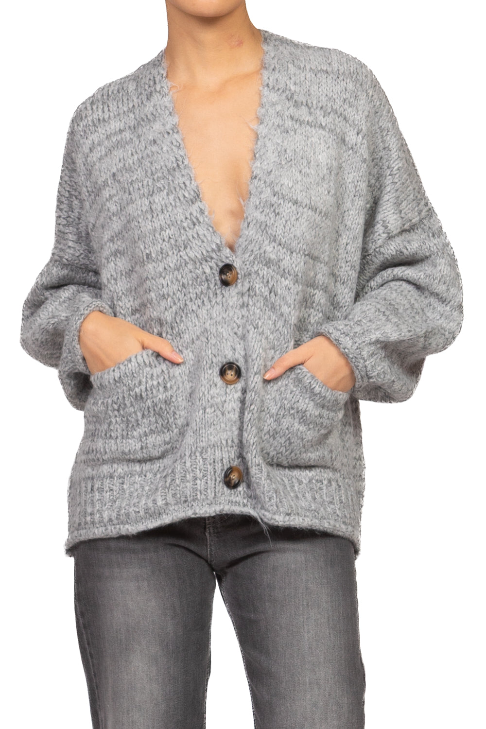 Have One - Cardigan scollo V melange Art. JIT-R028