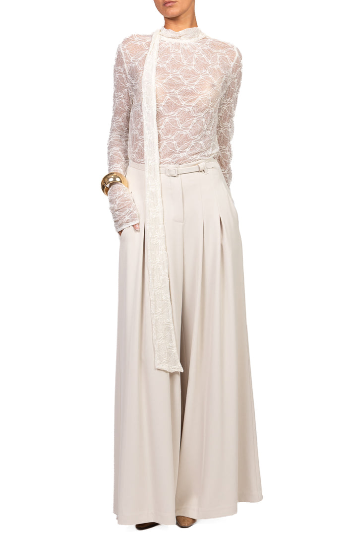 Vicolo - Maglia pizzo con fiocco Art. TAC0604