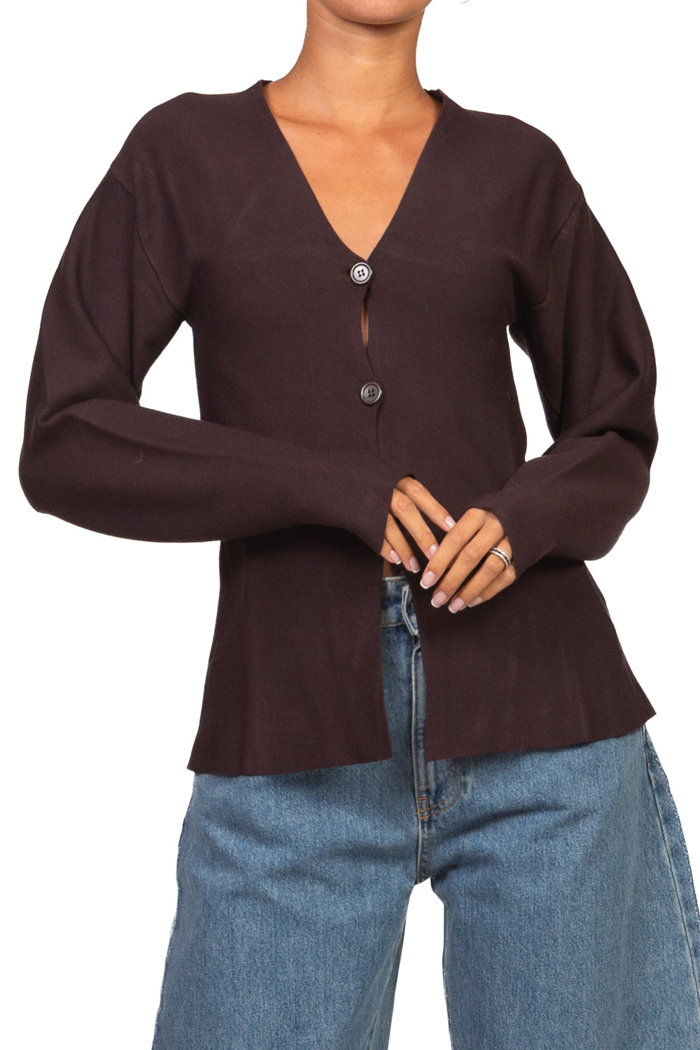 Kontatto - Cardigan sfiancato scollo V Art. 3M1842C
