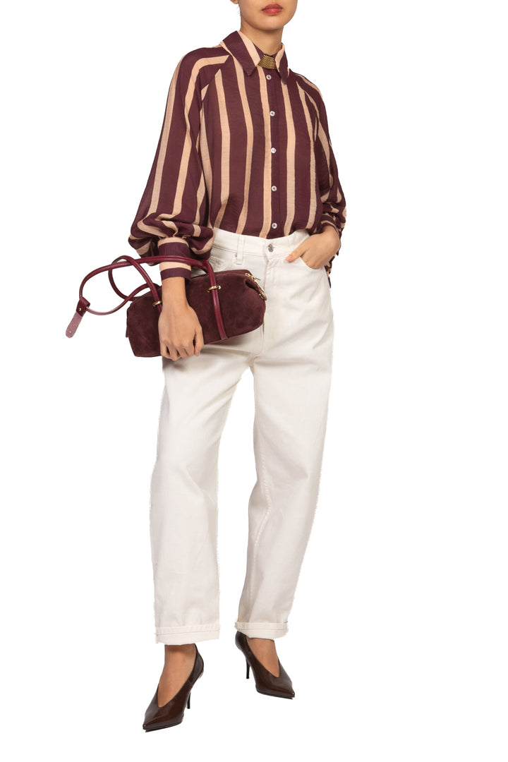 Dixie - Camicia rigata con manica palloncino Art. CFSF2IQ