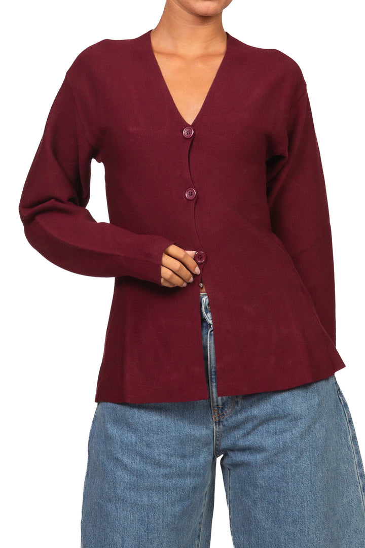 Kontatto - Cardigan sfiancato scollo V Art. 3M1842C