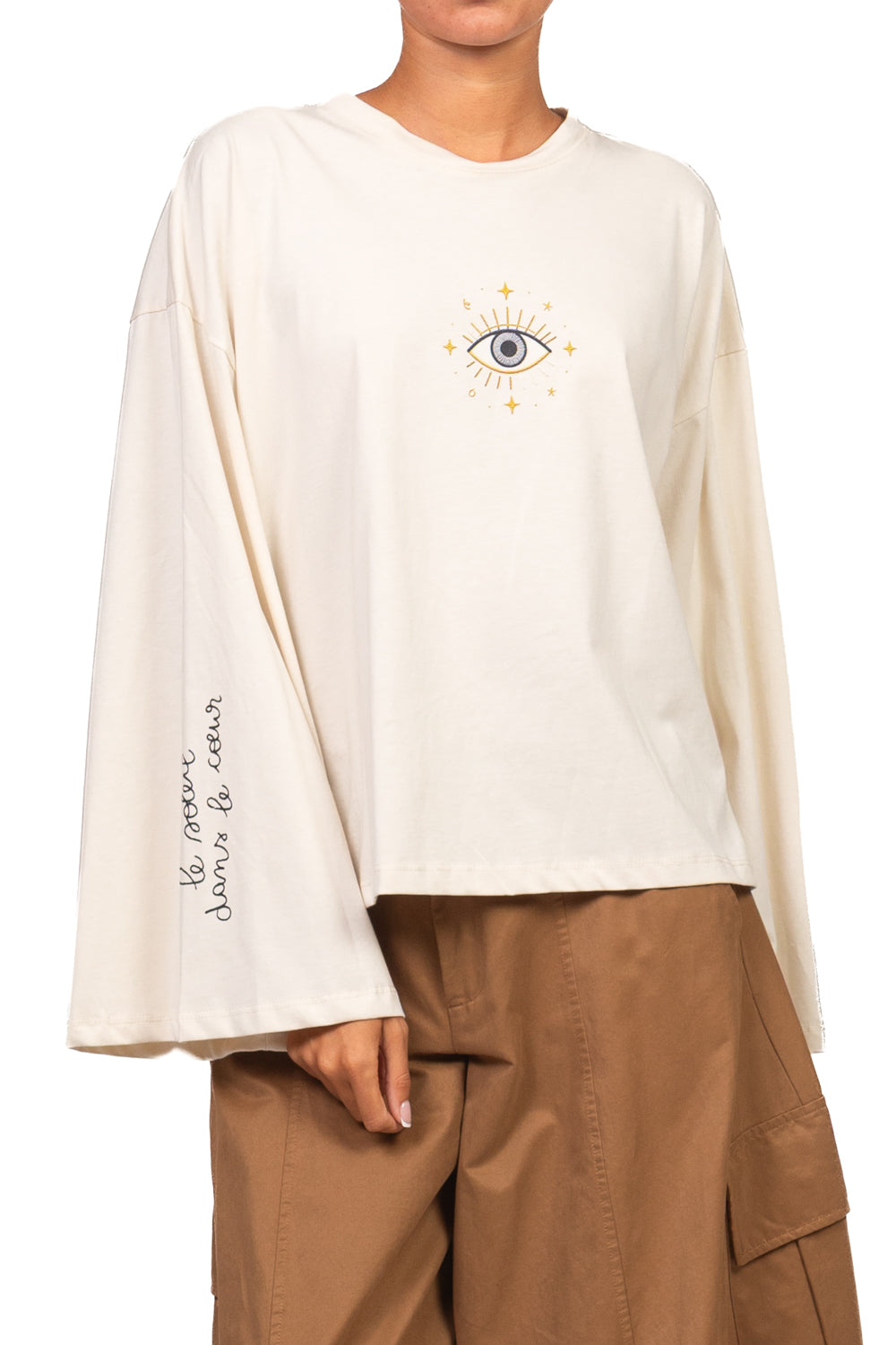 Vicolo - T-shirt manica lunga stampa occhio Art. RAC0129