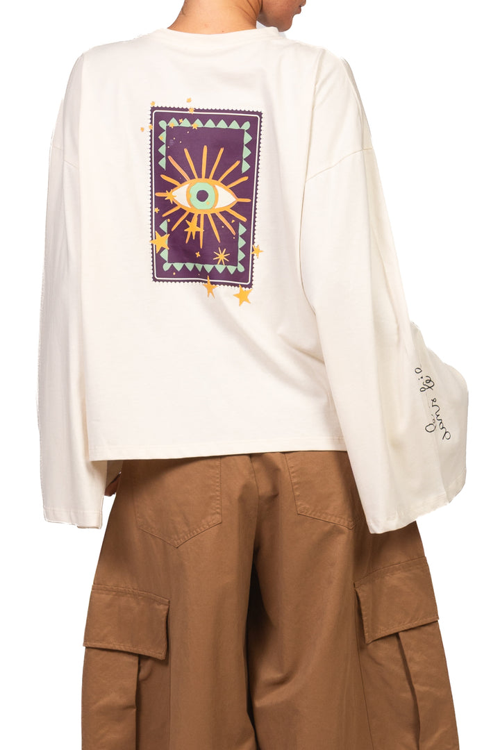 Vicolo - T-shirt manica lunga stampa occhio Art. RAC0129