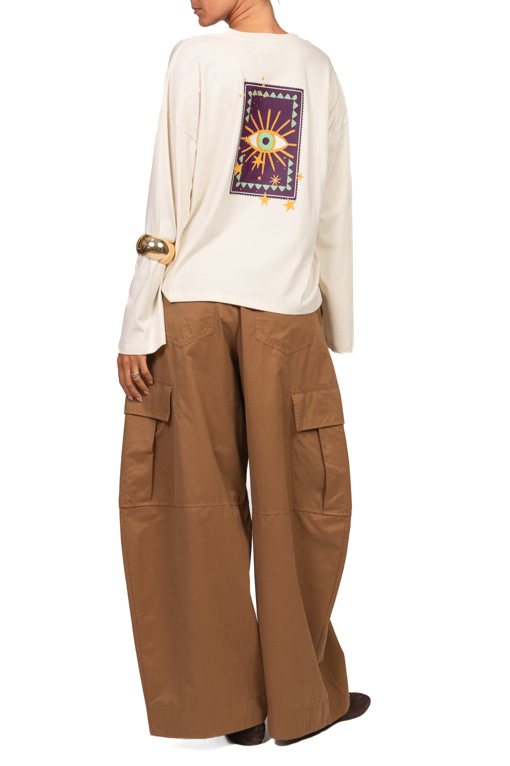 Vicolo - T-shirt manica lunga stampa occhio Art. RAC0129