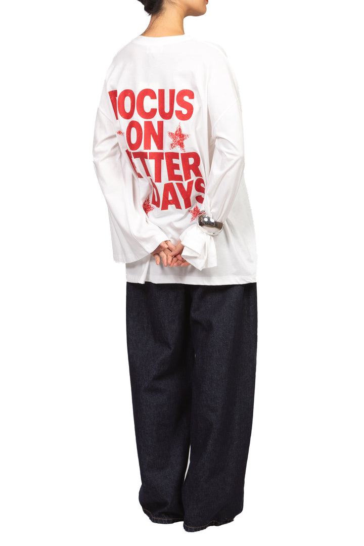 Vicolo - T-Shirt over manica lunga con stampa Art. RAC0161