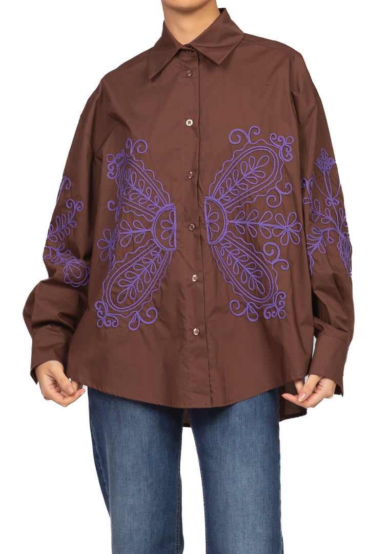 Tensione In - Camicia con ricamo Art. FW260032