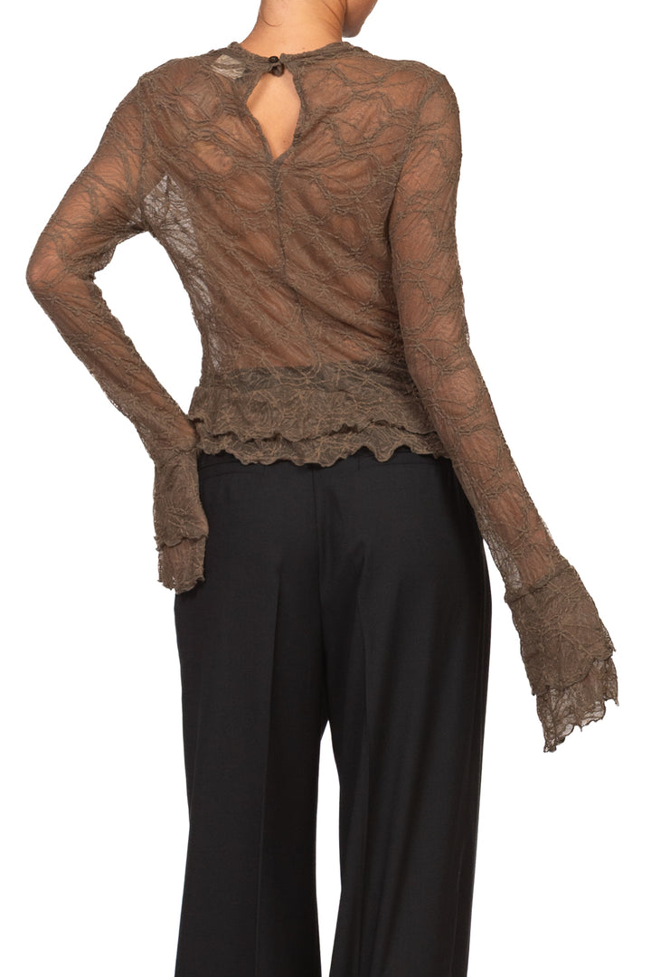 Vicolo - Maglia pizzo con balze Art. TAC0605