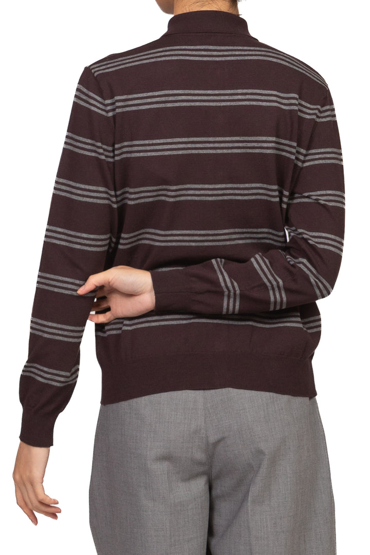 Kontatto - Cardigan polo rigato Art. 3M1849C
