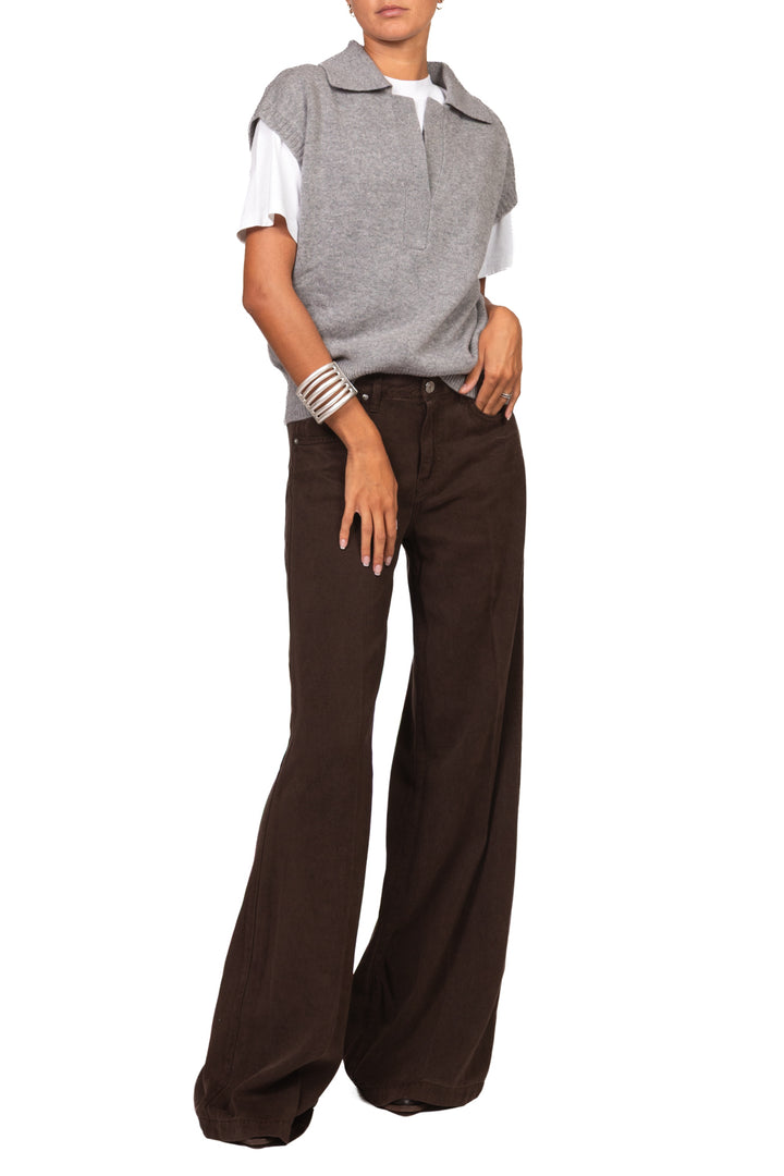 Dixie - Gilet con colletto in lana Art. M833B090X