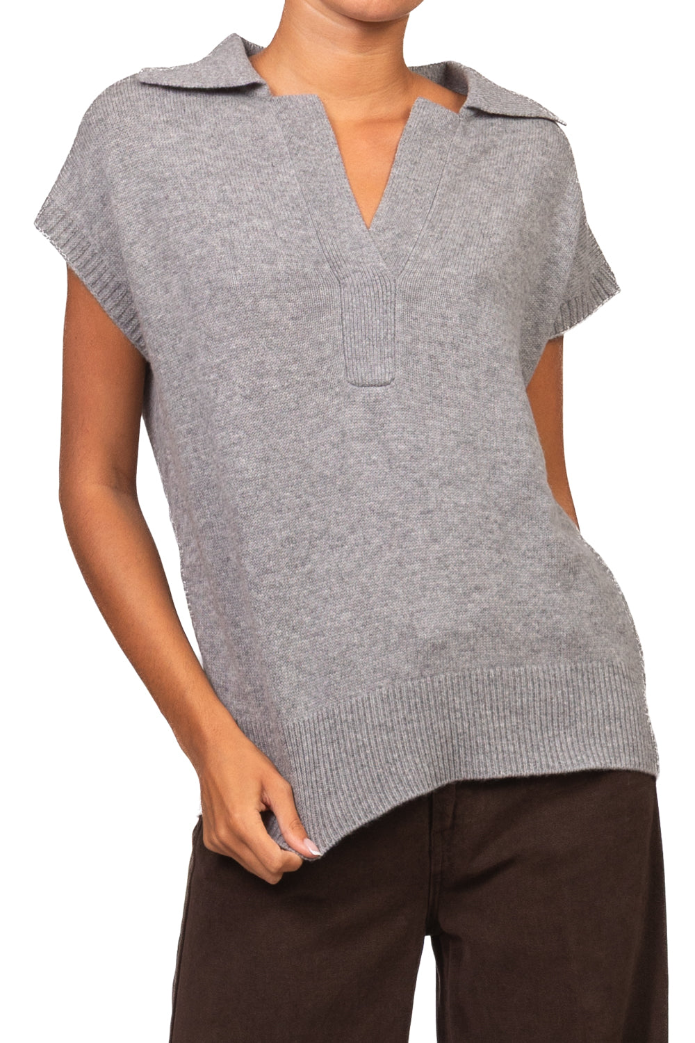 Dixie - Gilet con colletto in lana Art. M833B090X