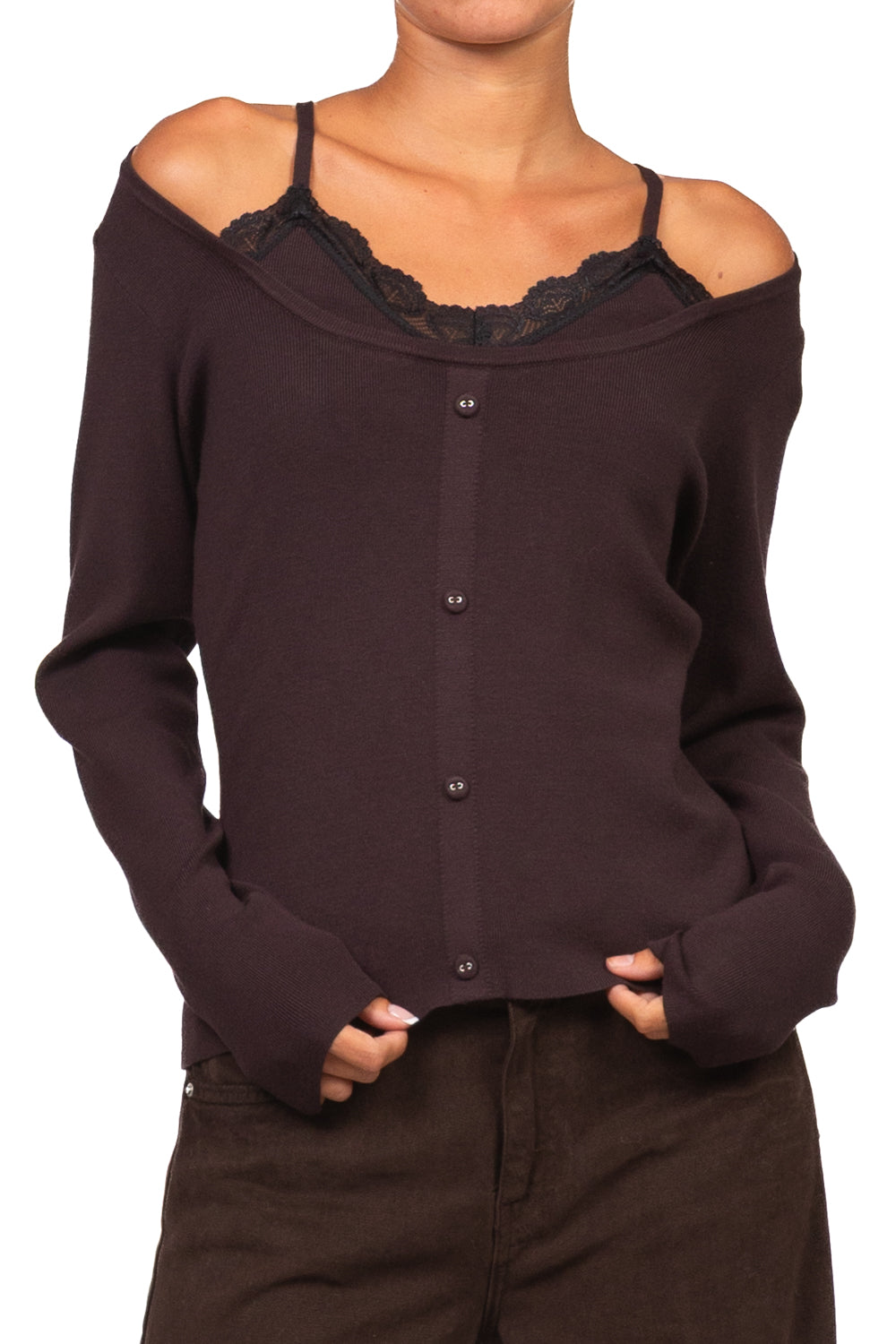 Kontatto - Maglia intarsi pizzo Art. 3M1845C