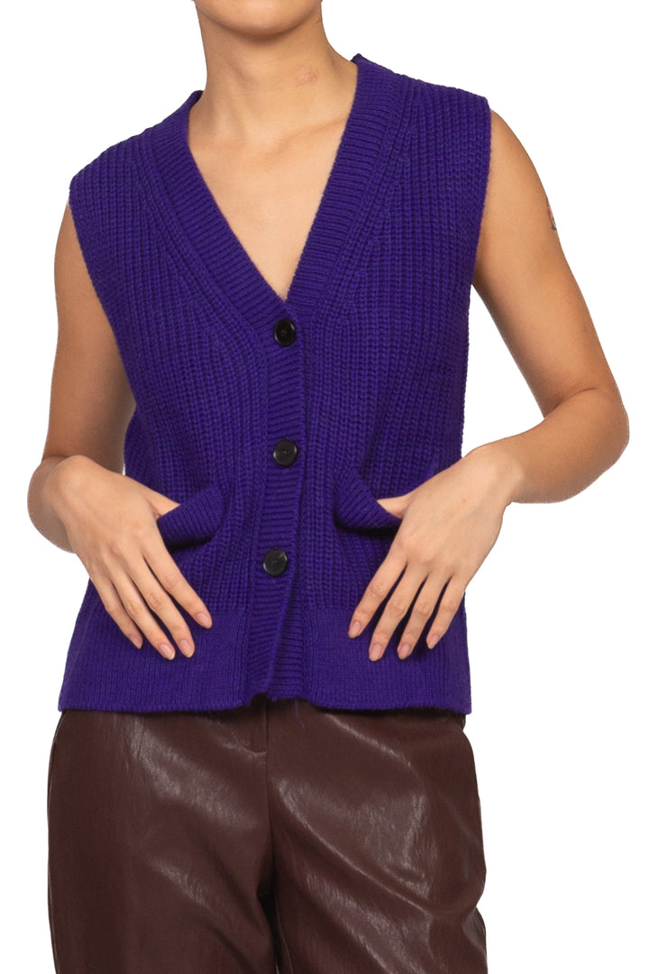 Vicolo - Gilet in maglia con bottoni Art. 5AC5029