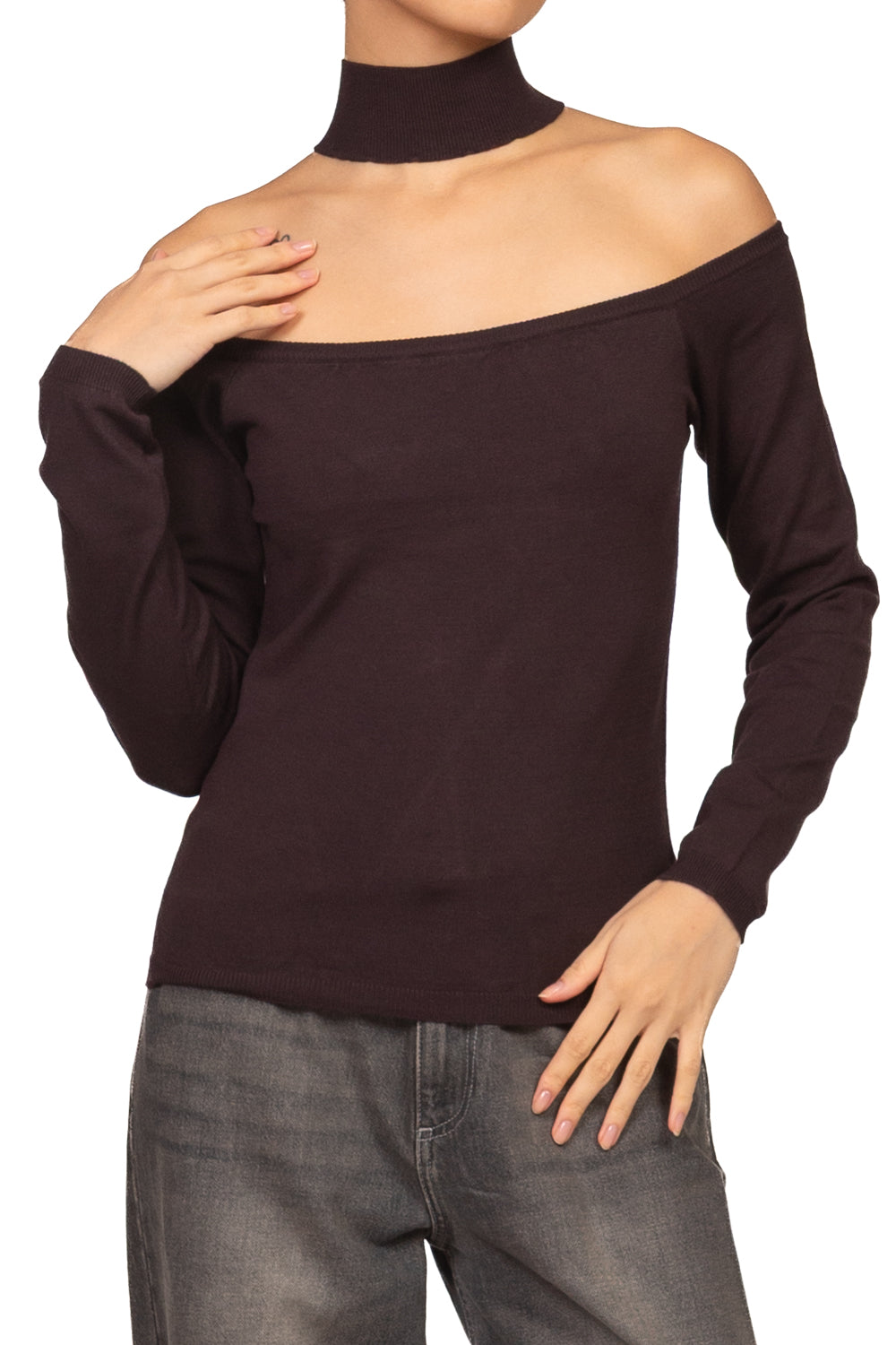 Kontatto - Maglia cut out collo alto Art. 3M1847C