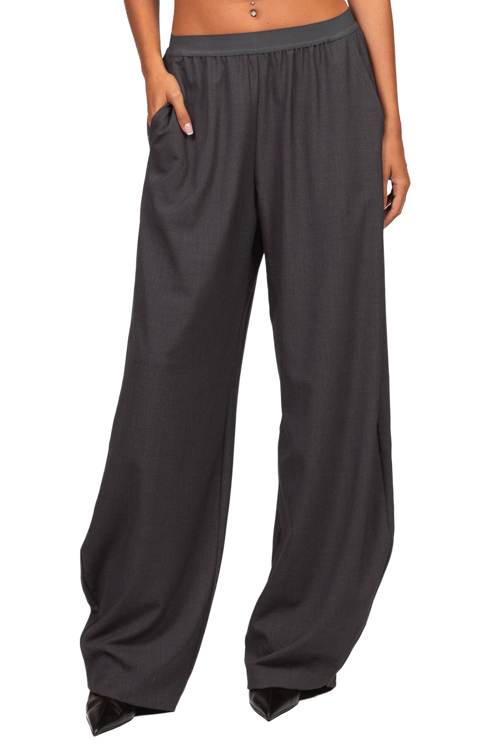 Tensione In - Pantalone barrel con elastico Art. W26P221