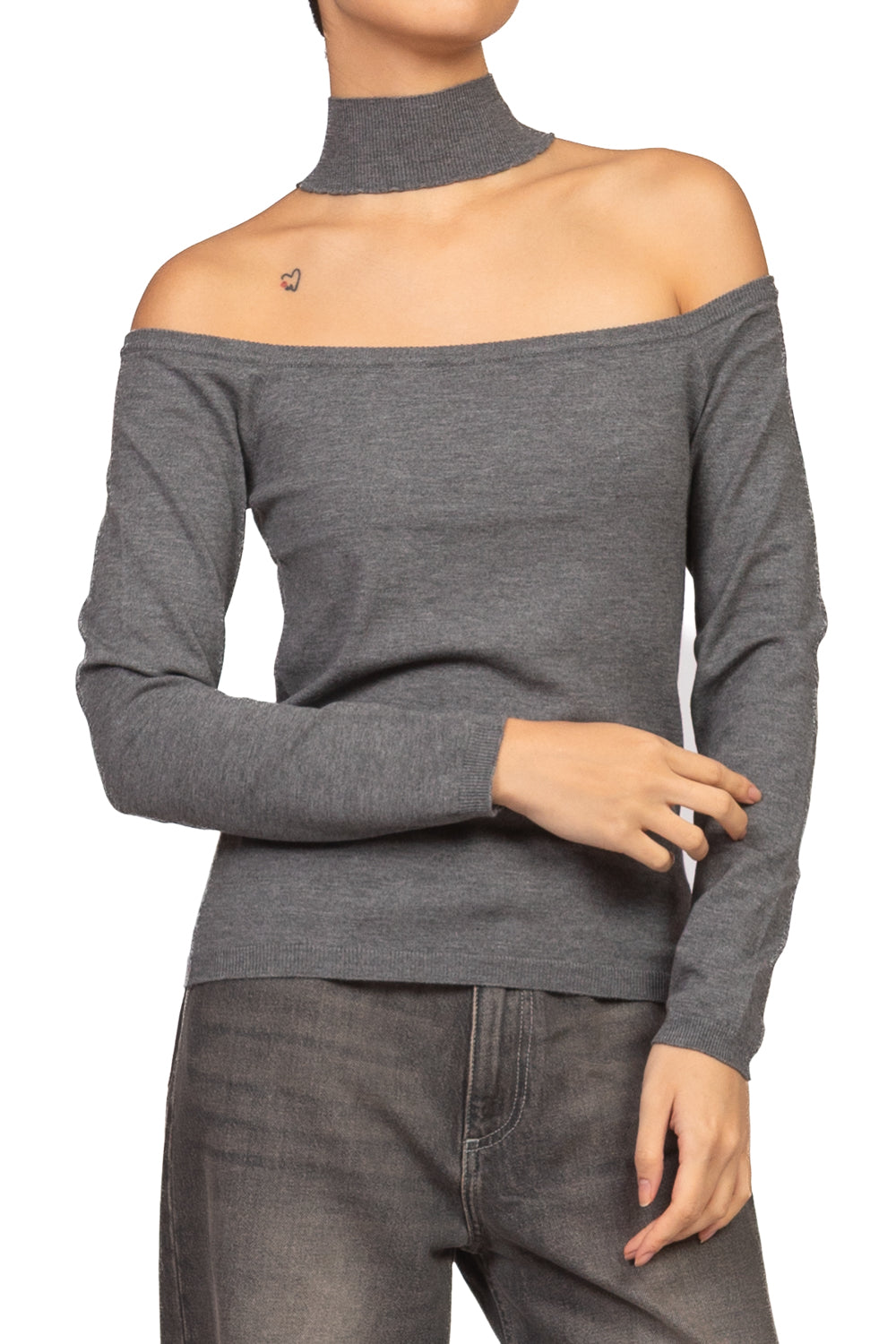 Kontatto - Maglia cut out collo alto Art. 3M1847C