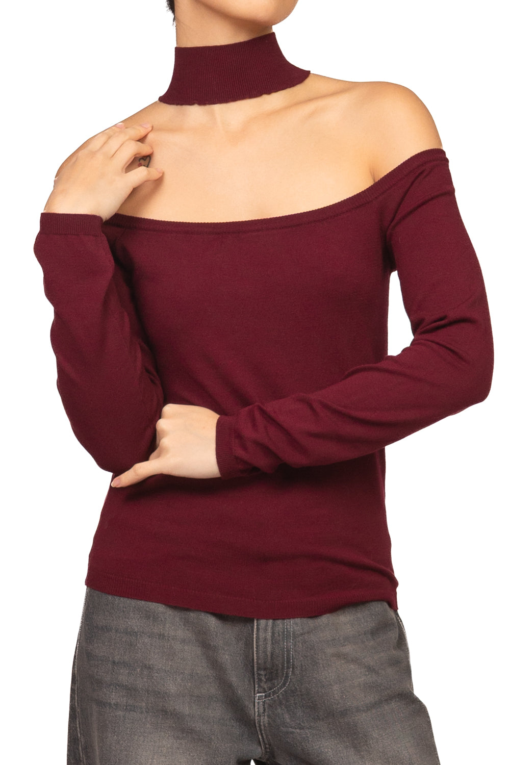 Kontatto - Maglia cut out collo alto Art. 3M1847C