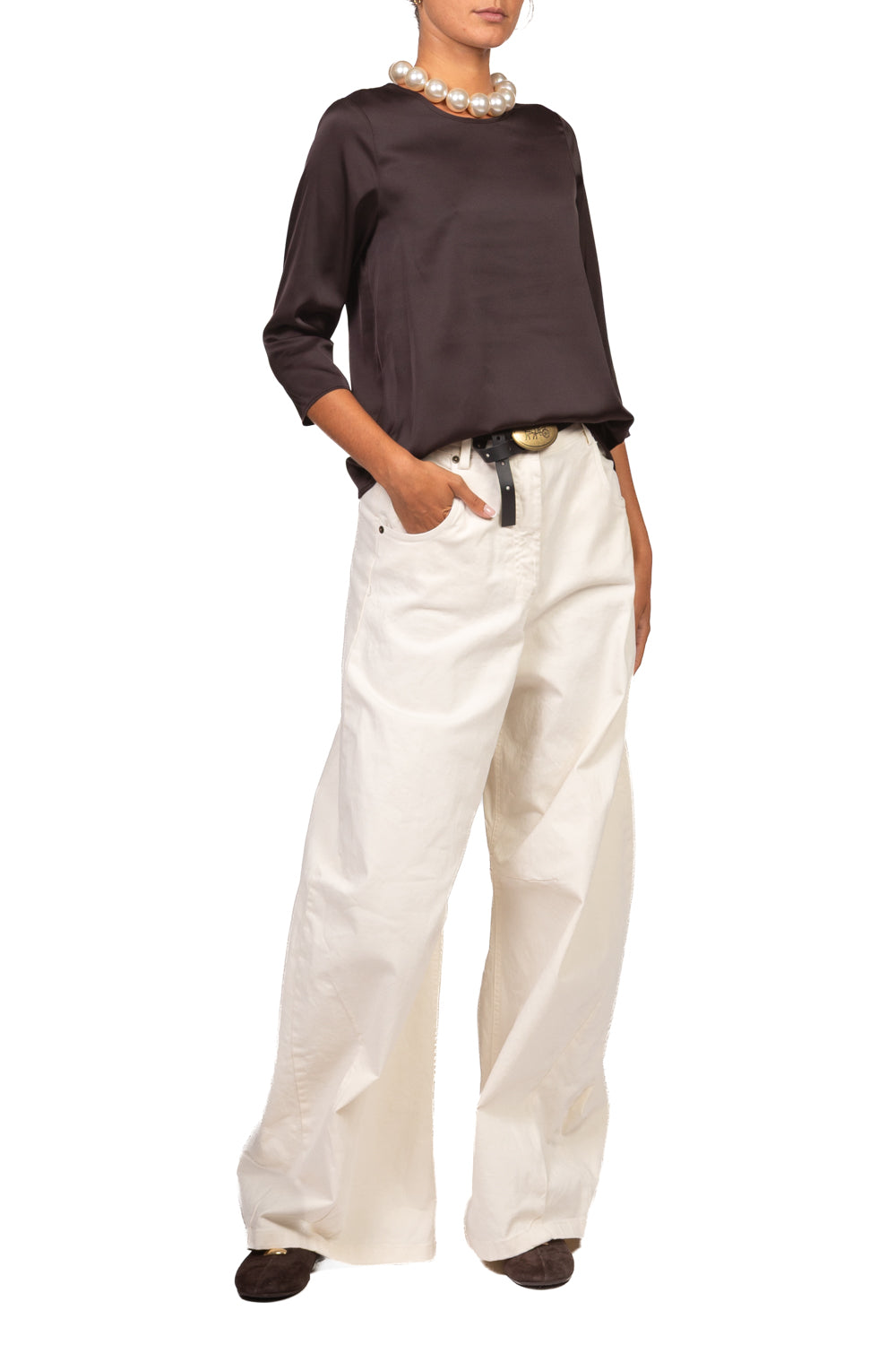 Imperial - Blusa satin manica tre quarti Art. CDP0MDG