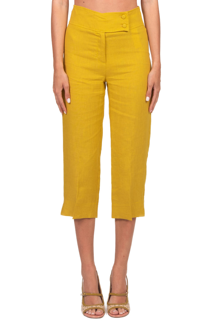 Vicolo - Pantalone capri chiusura asimmetrica Art. TAB1595