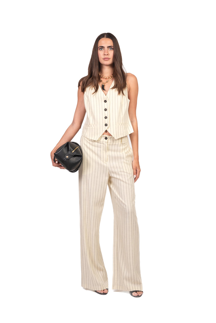 Tensione In - Completo gilet e pantalone gessato Art. 26C5354