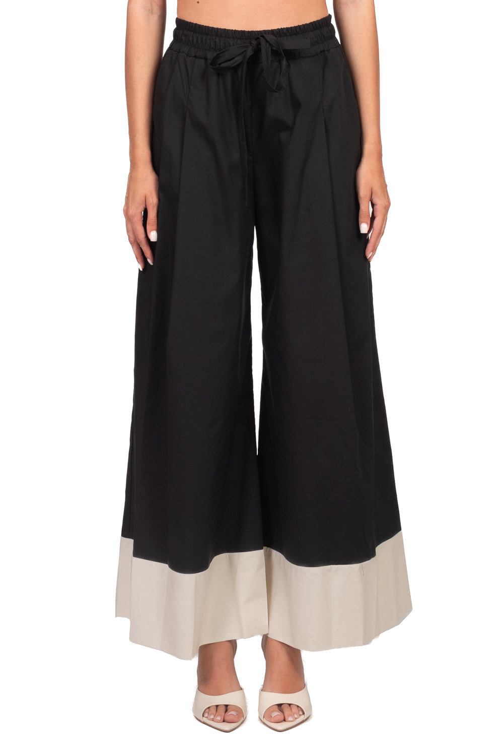 Tensione In - Pantalone palazzo bicolore Art. DQ1768