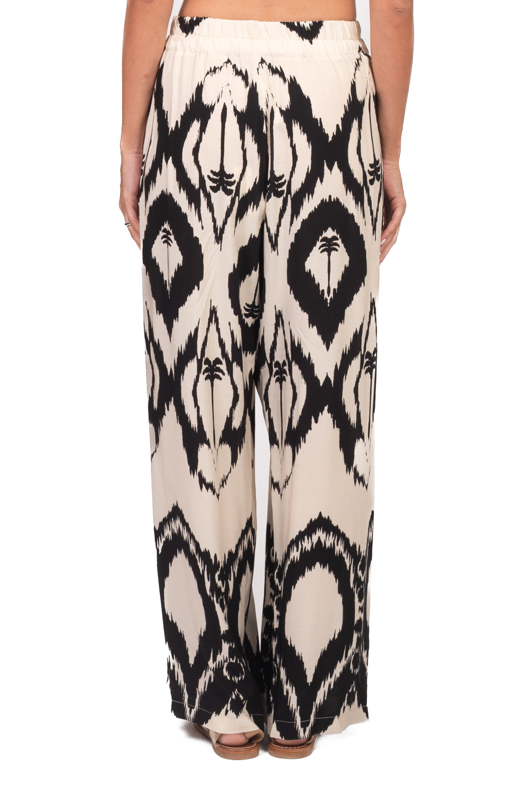 Tensione In - Pantalone palazzo stampa palma Art. PE260279