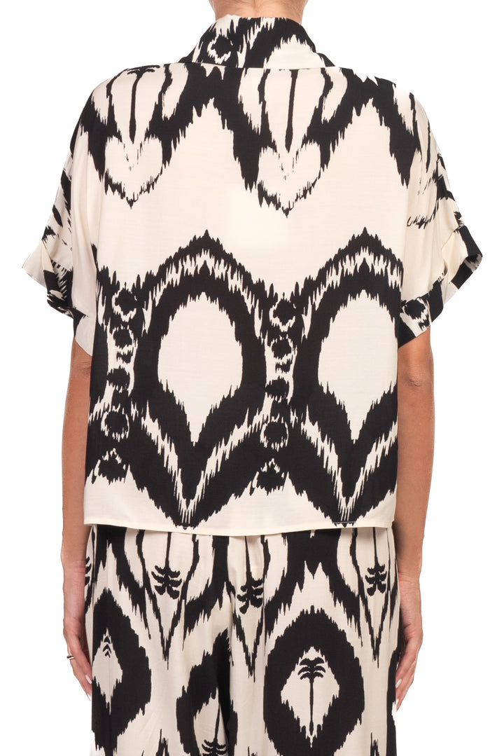 Tensione In - Camicia stampa palma mezza manica Art. PE260280