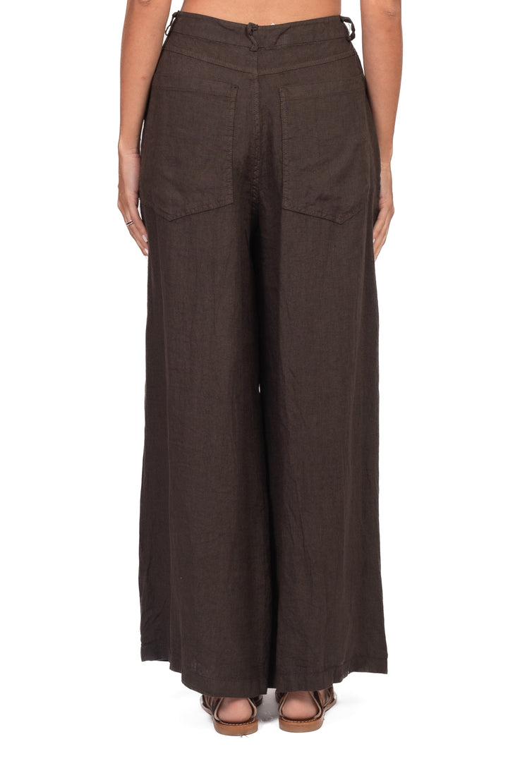 Tensione In - Pantalone GIUSI palazzo in lino Art. S26PE55
