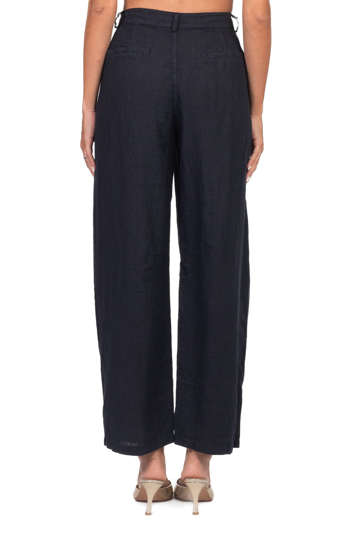 Tensione In - Pantalone barrel lino Art. S26PE58