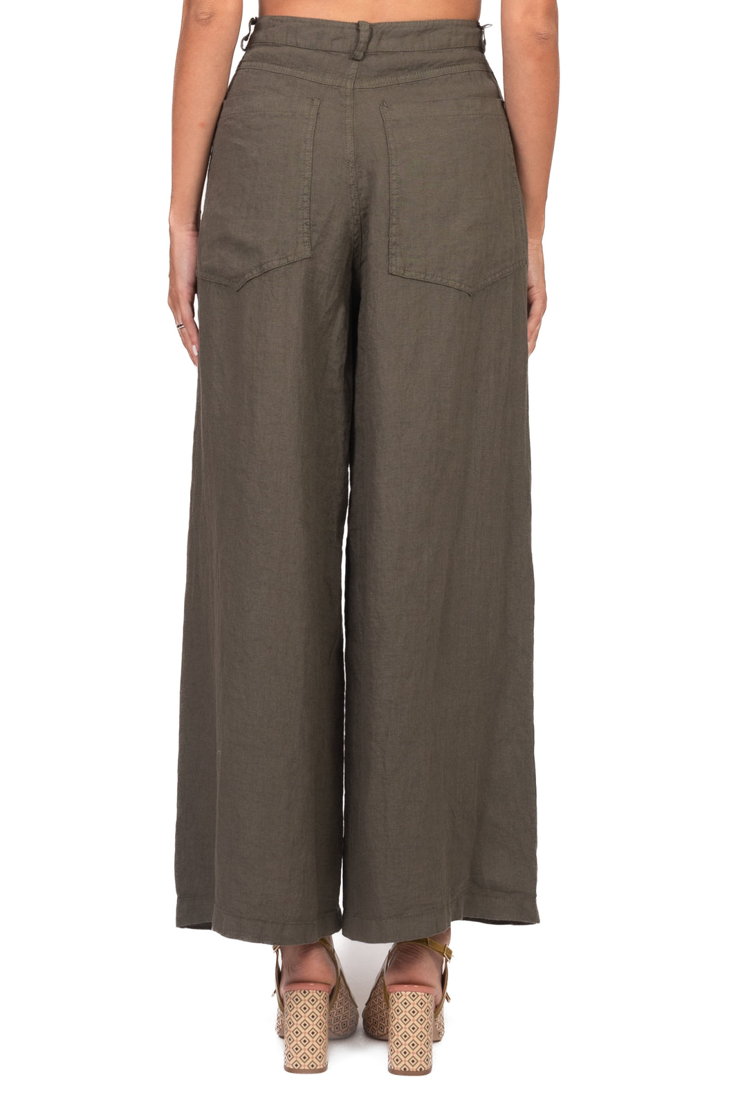 Tensione In - Pantalone GIUSI palazzo in lino Art. S26PE55