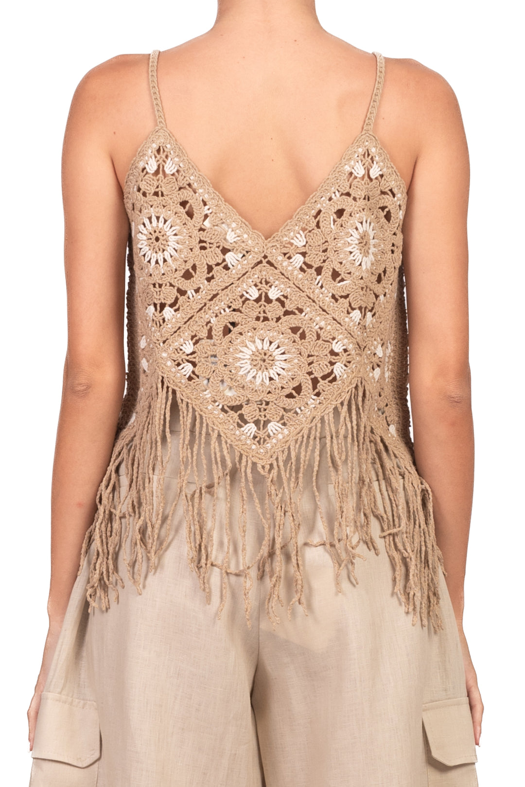 Vicolo - Top crop crochet Art. 5AB5033