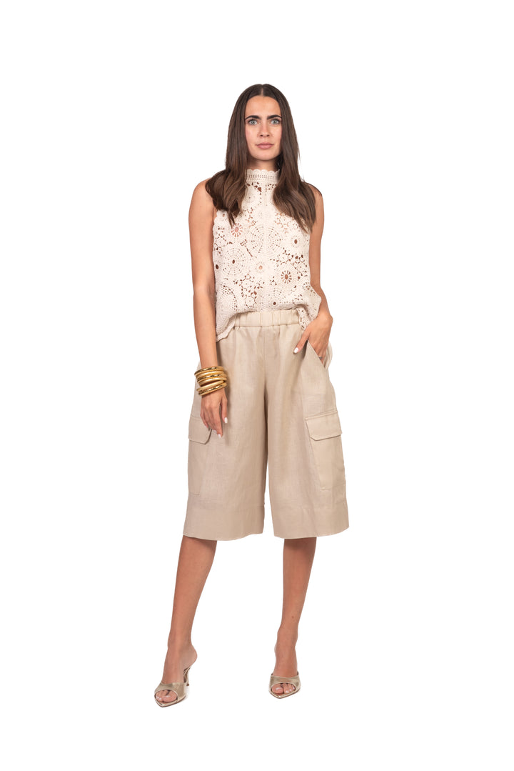 Vicolo - Canotta in crochet Art. 5AB5029