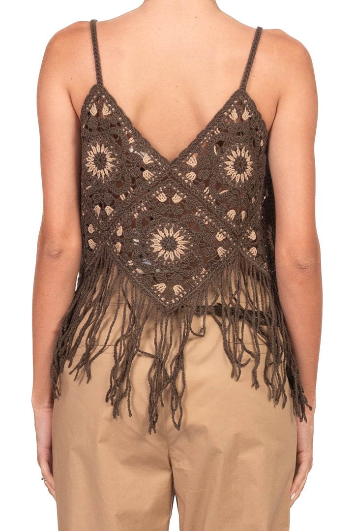Vicolo - Top crop crochet Art. 5AB5033