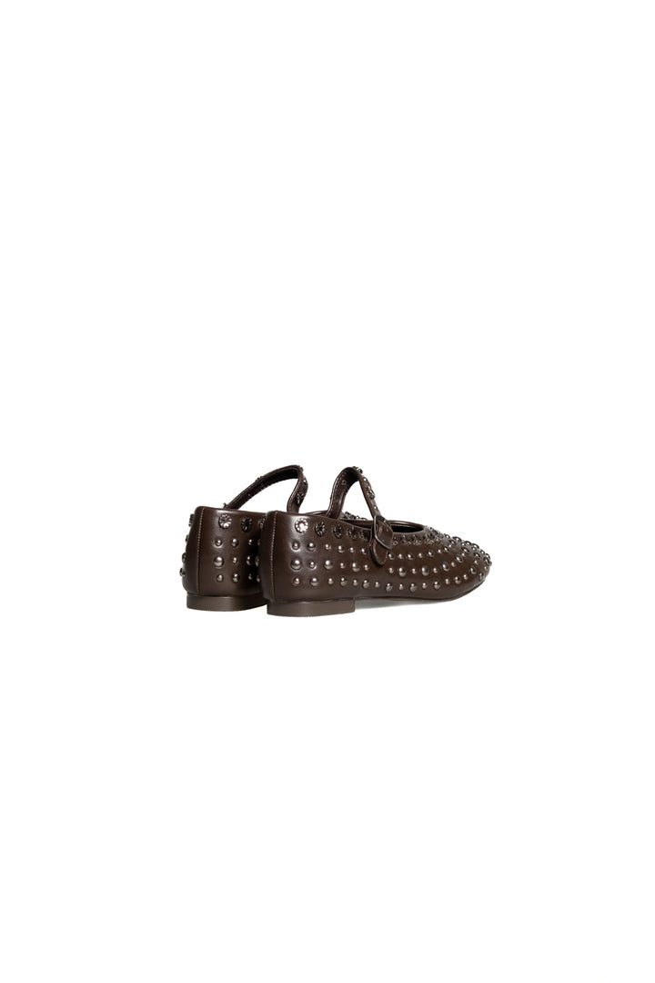 Ovyé - Ballerina in pelle con borchie Art. GD487
