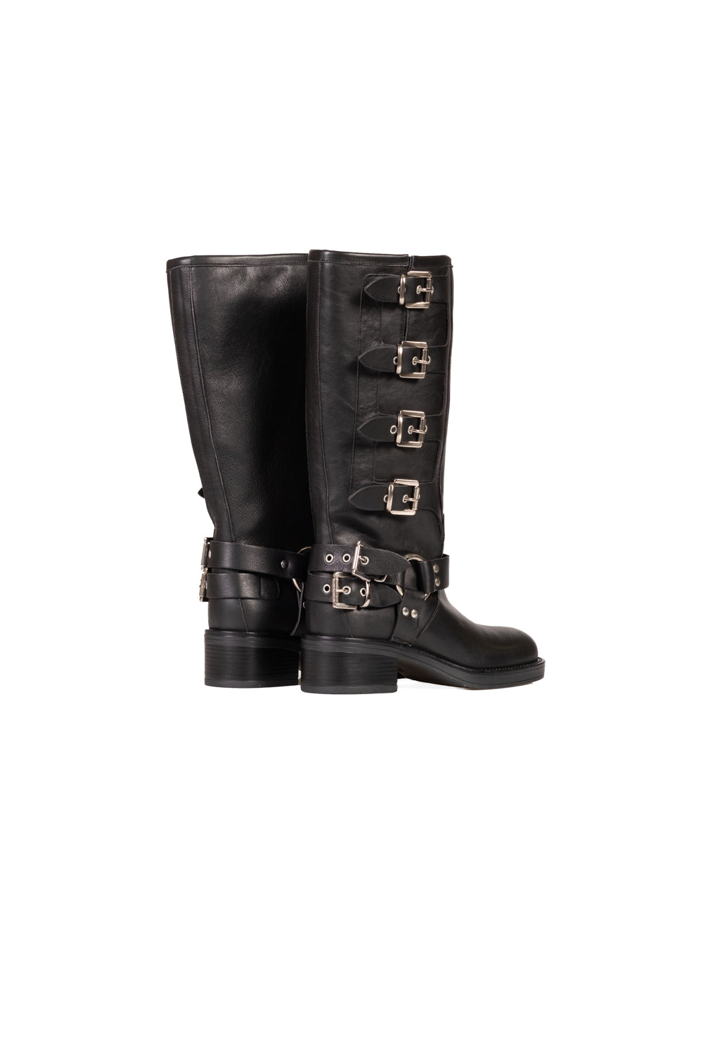 Ovyé - Stivale biker con cinghie in pelle Art. AT4200