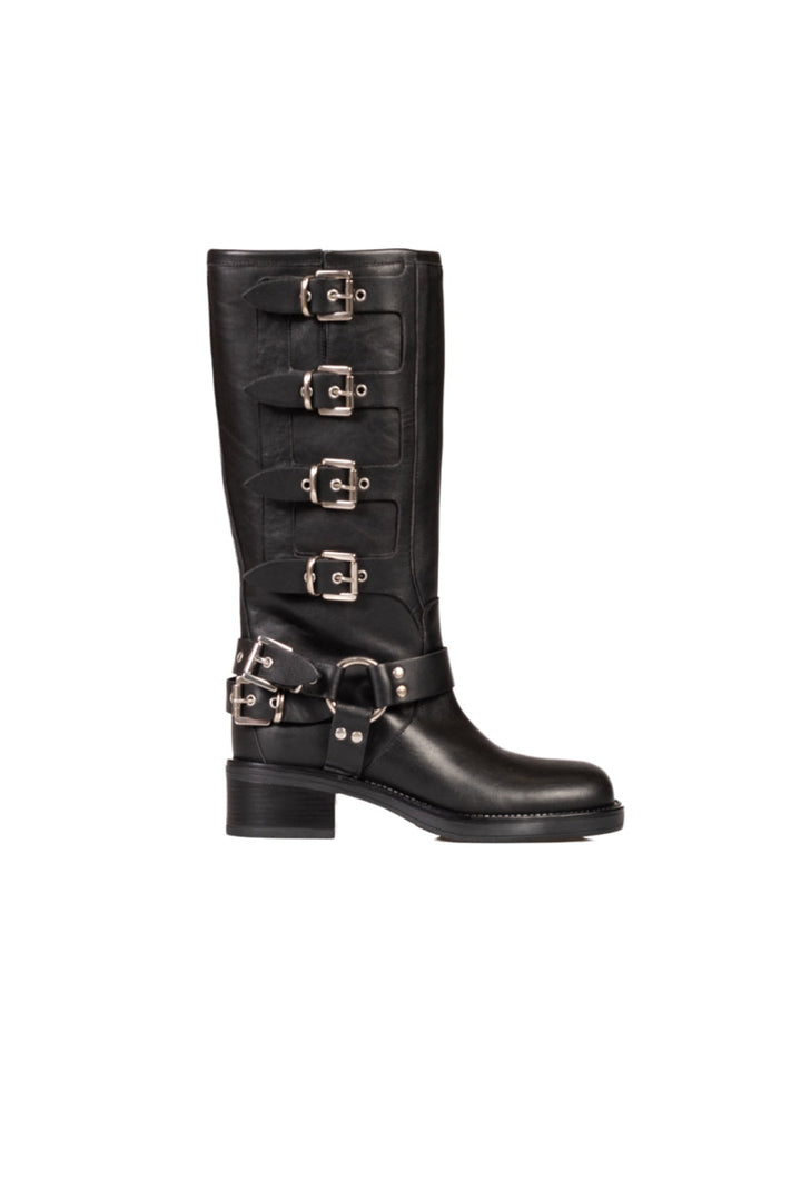 Ovyé - Stivale biker con cinghie in pelle Art. AT4200
