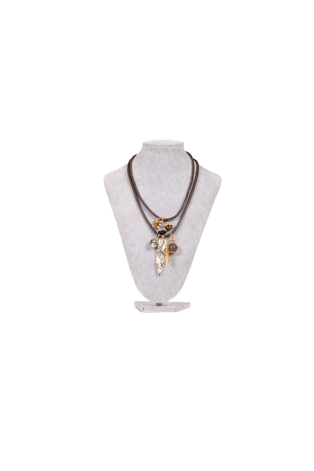 Upper - Collana ecopelle con pendenti