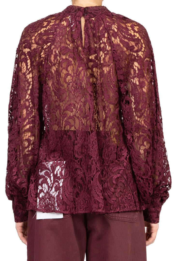 Tensione In - Blusa pizzo manica palloncino Art. 26C629